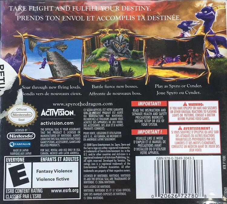 Legend of Spyro Dawn of the Dragon (Complete) (used)