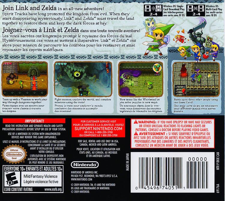 Legend of Zelda Spirit Tracks (Complete) (used)