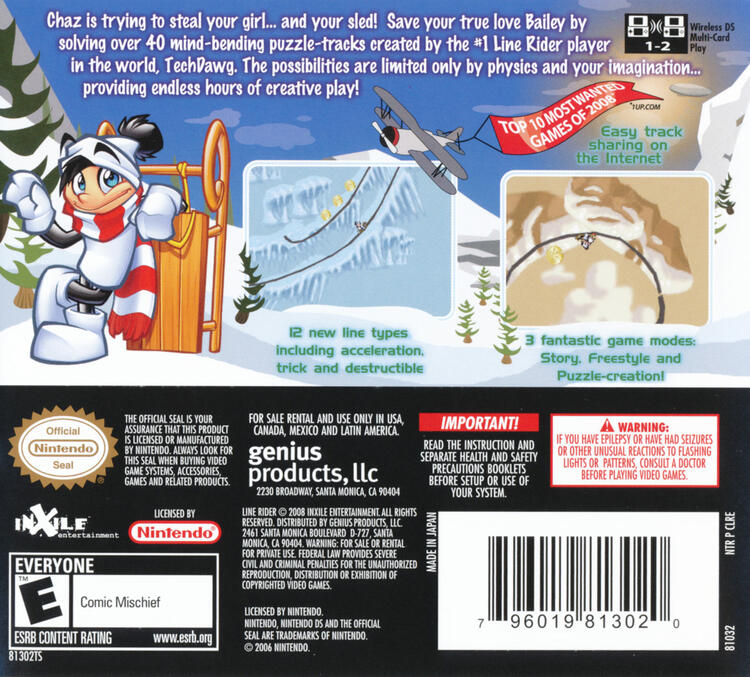 Line Rider 2 Unbound (Complete) (used)