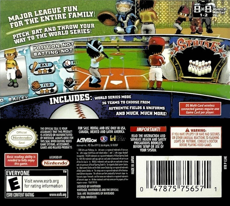 Little League World Series Baseball 2008 (Complete) (used)