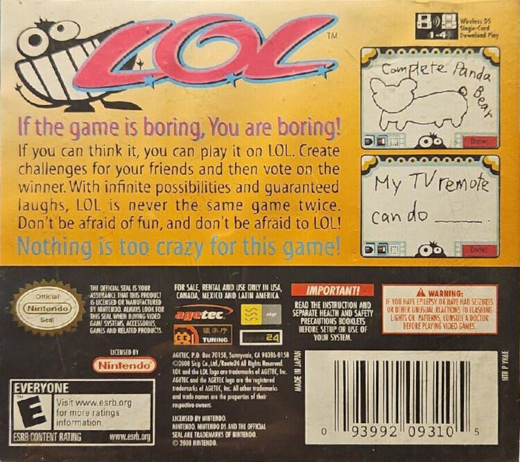 LOL (Complete) (used)
