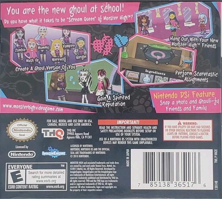 Monster High: Ghoul Spirit (Complete) (used)