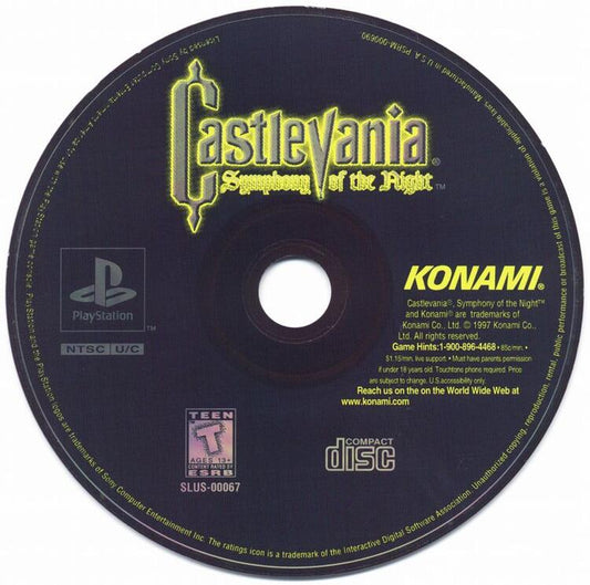 Castlevania Symphony of the Night (Loose) (used)