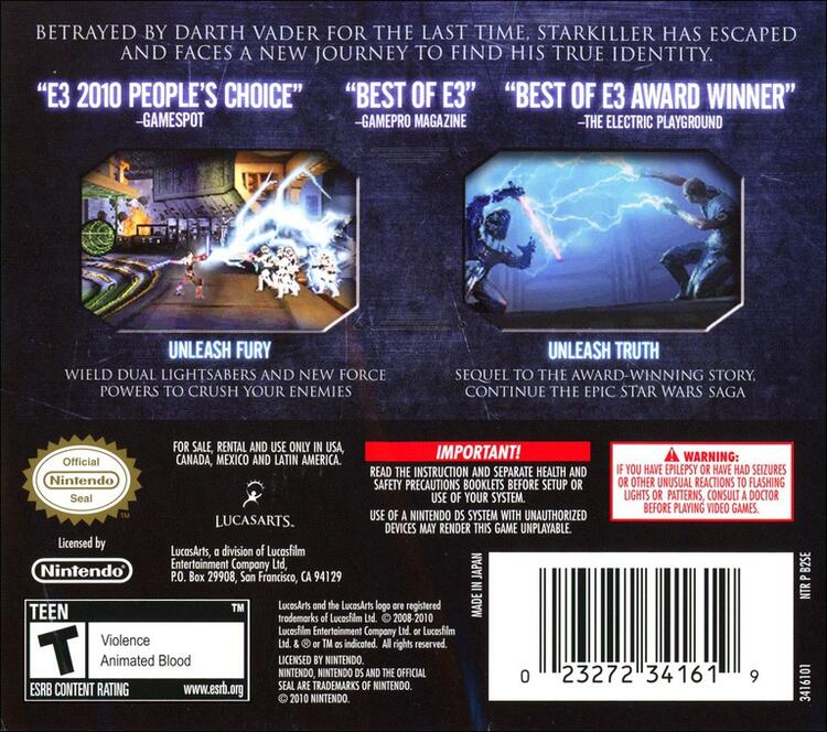 Star Wars: The Force Unleashed II (Complete) (used)