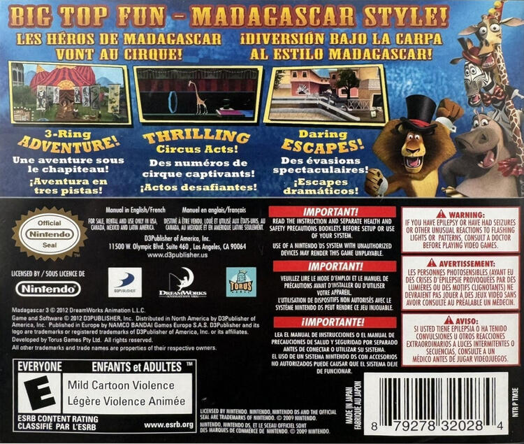 Madagascar 3 (Complete) (used)