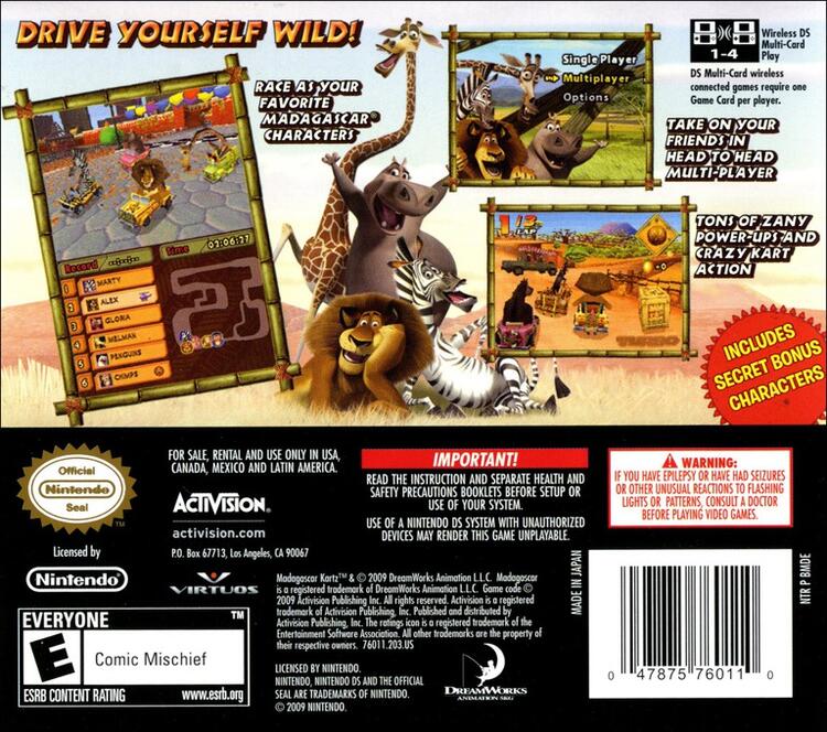 Madagascar Kartz (Complete) (used)