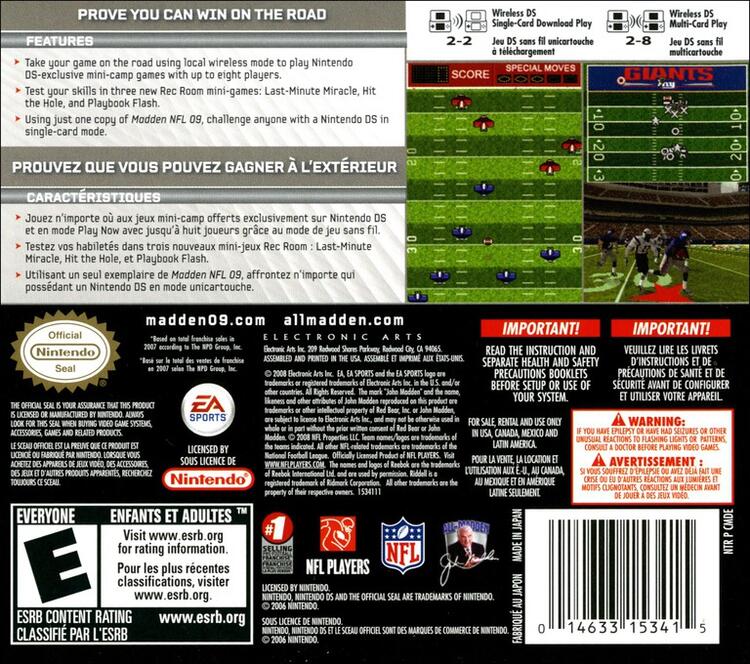 Madden NFL 09 (Complete) (used)