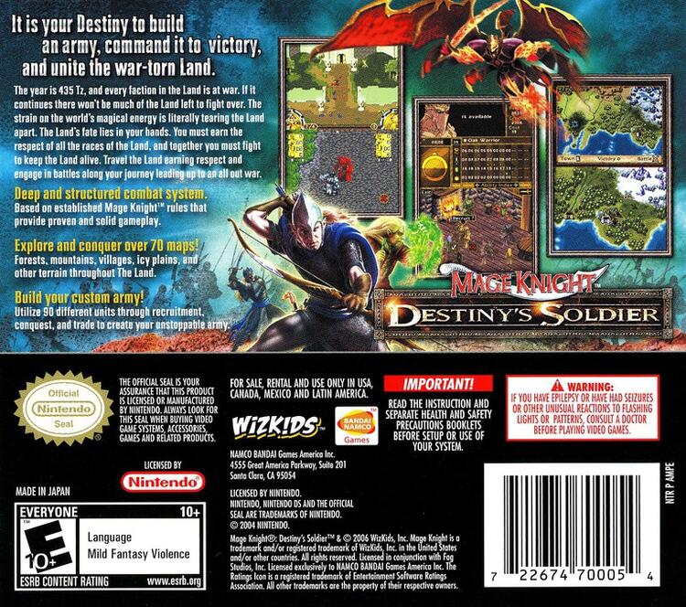 Mage Knight Destiny's Soldier (Complete) (used)
