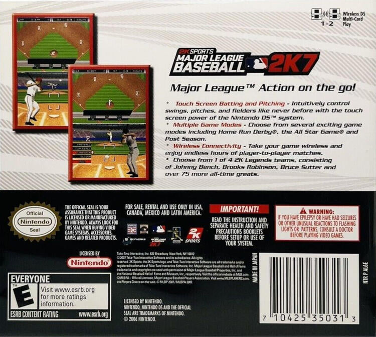 Major League Baseball 2K7 (Complete) (used)
