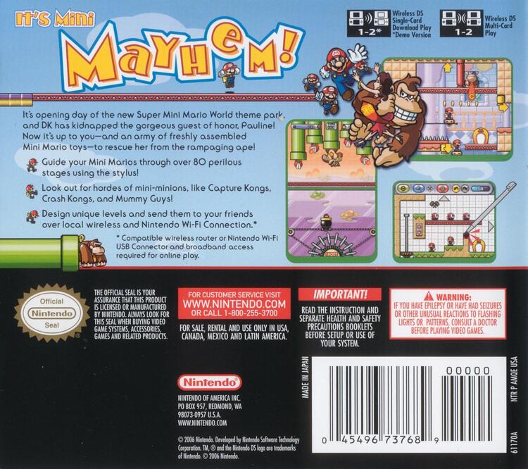 Mario vs. Donkey Kong 2 March of Minis (Complete) (used)
