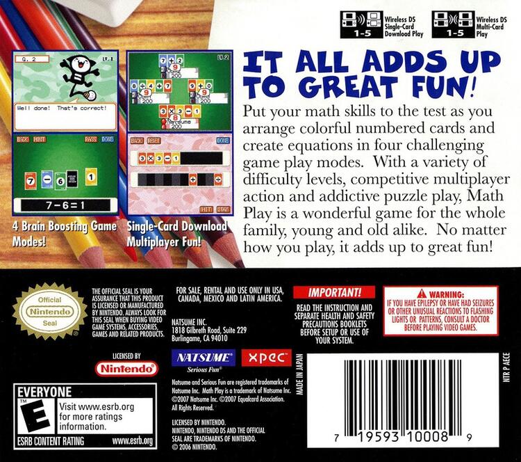 Math Play (Complete) (used)