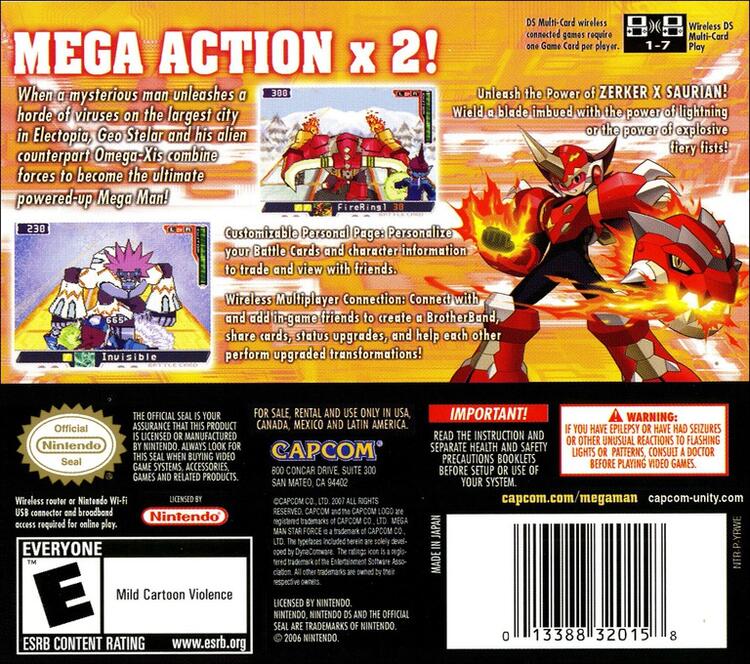 Mega Man Star Force 2 Zerker X Saurian (Complete) (used)