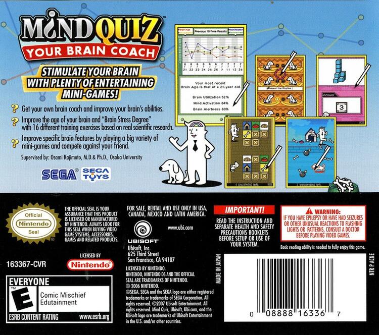 Mind Quiz Your Brain Coach (Complete) (used)