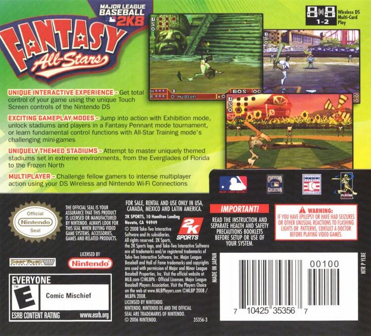 MLB 2K8 Fantasy All Stars (Complete) (used)