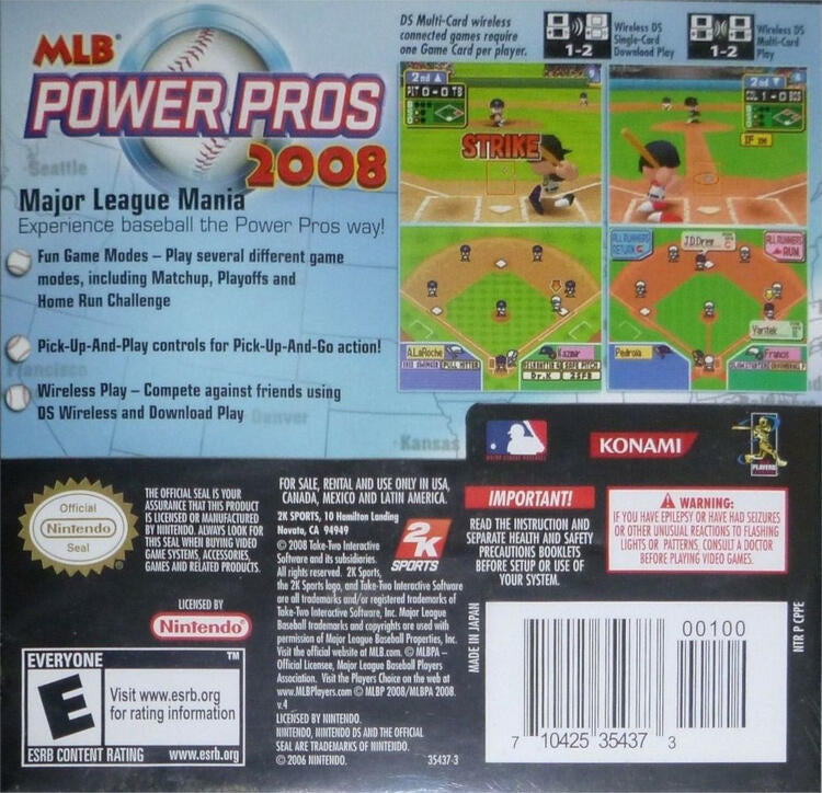 MLB Power Pros 2008 (Complete) (used)