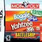 4 Game Fun Pack [Monopoly Boggle Yahtzee Battleship] (Complete) (used)