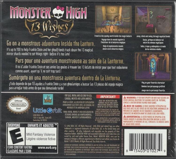 Monster High: 13 Wishes (Complete) (used)