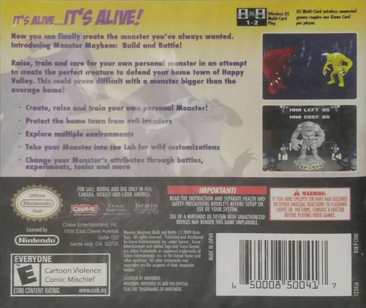 Monster Mayhem: Build and Battle (Complete) (used)