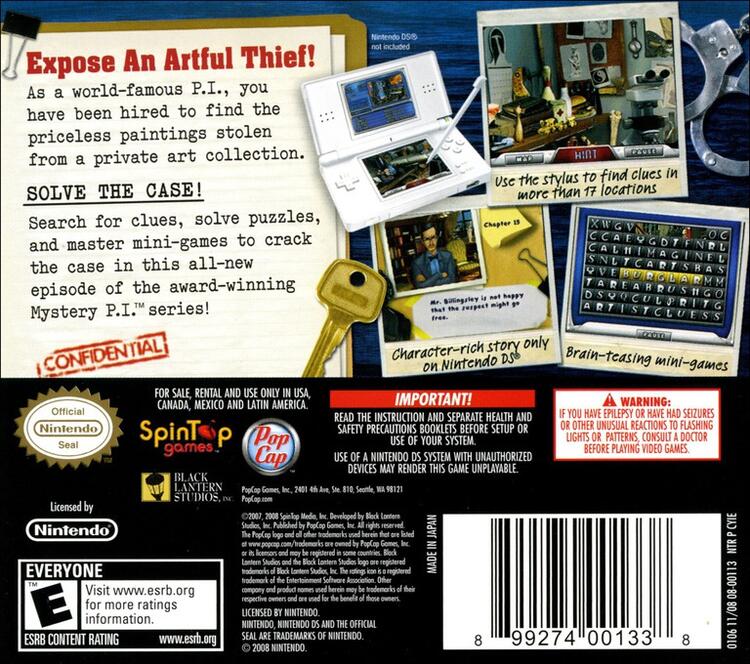 Mystery P.I. Portrait of a Thief (Complete) (used)