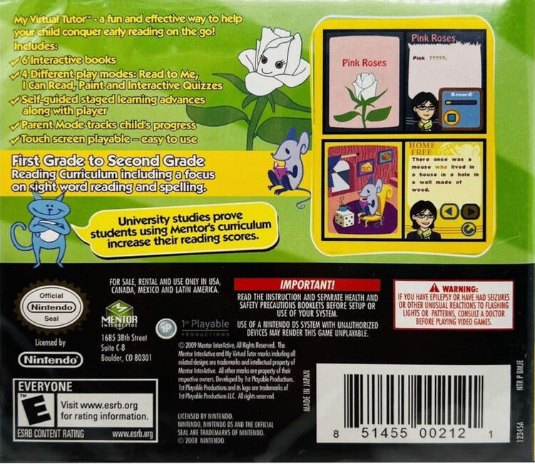 My Virtual Tutor Reading Adventure: First to Second Grade (Complete) (used)