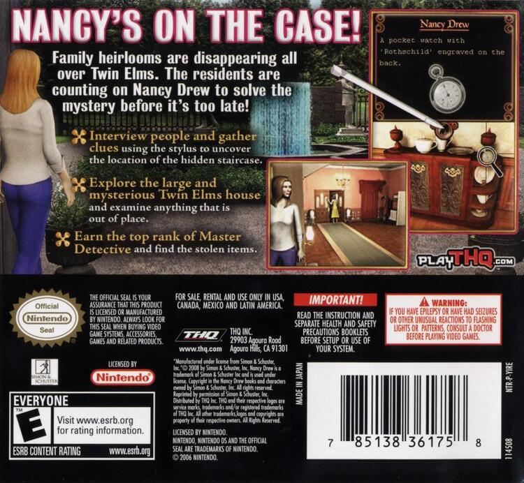 Nancy Drew The Hidden Staircase (Complete) (used)