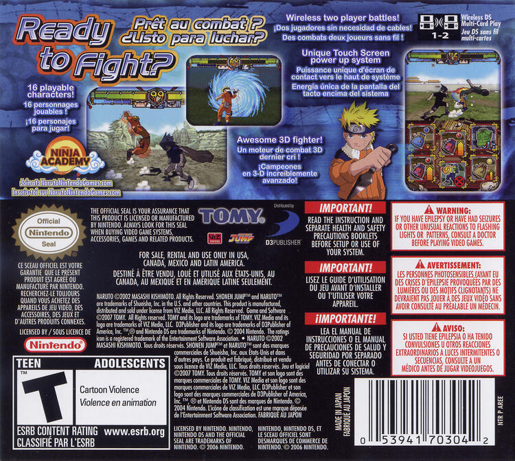 Naruto Ninja Destiny (Complete) (used)