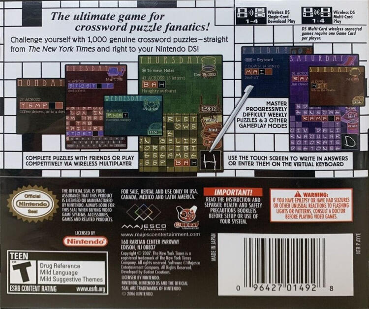 New York Times Crosswords (Complete) (used)