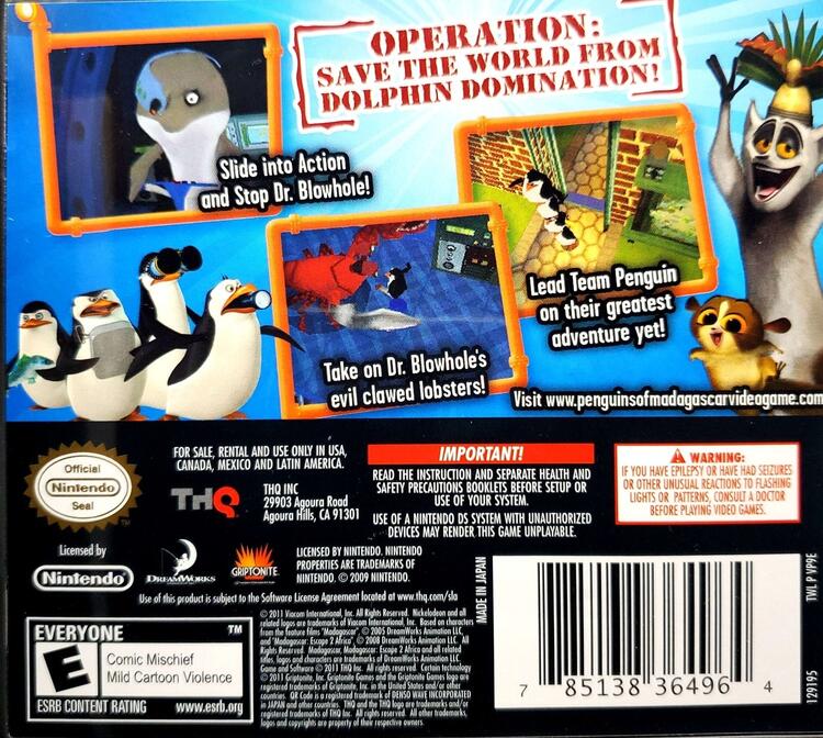 Penguins of Madagascar: Dr. Blowhole Returns (Complete) (used)