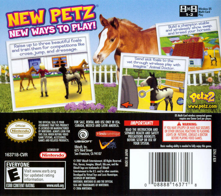 Petz Horsez 2 (Complete) (used)