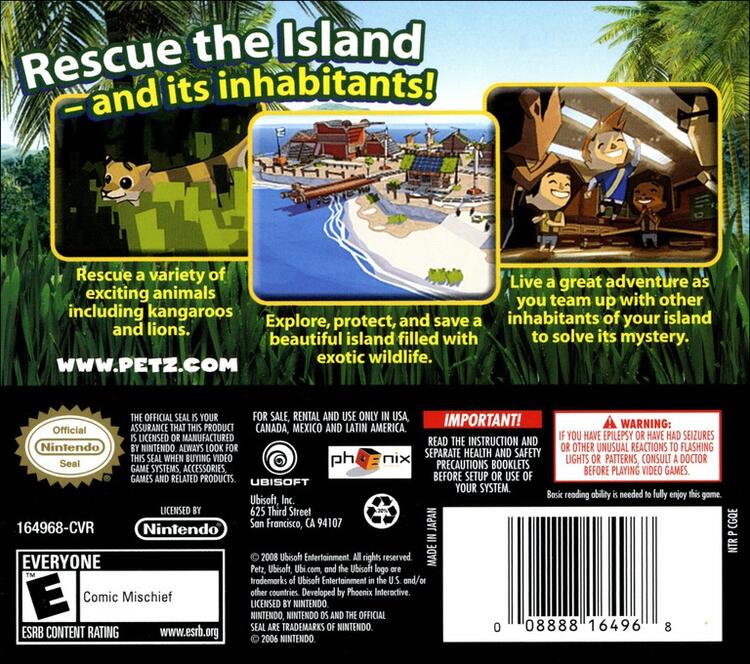 Petz Rescue Endangered Paradise (Complete) (used)