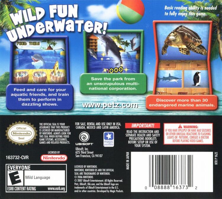 Petz Wild Animals Dolphinz (Complete) (used)