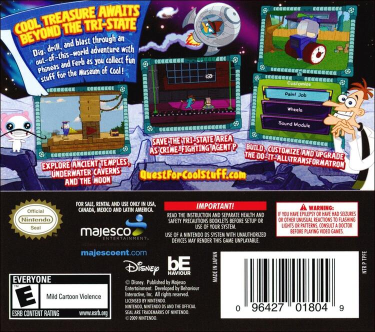 Phineas & Ferb Quest for Cool Stuff (Complete) (used)