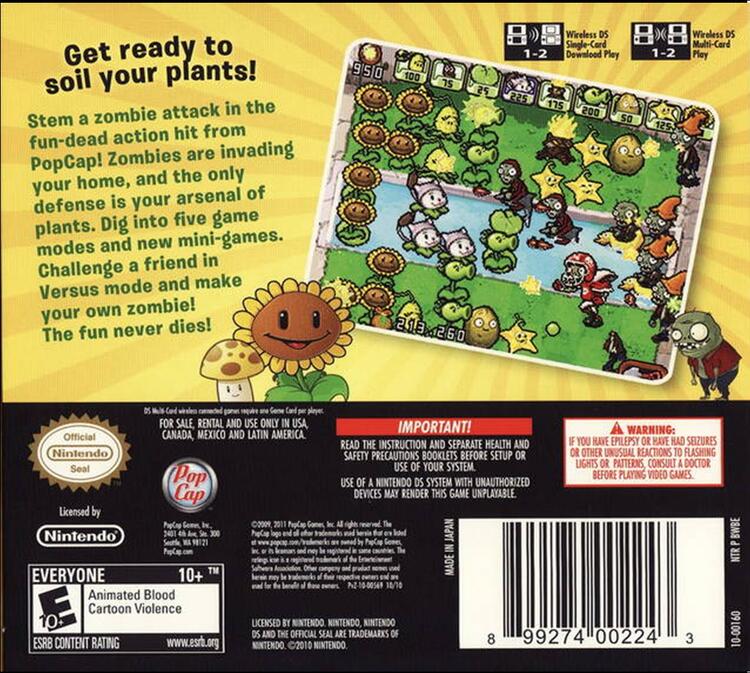 Plants vs. Zombies (Complete) (used)