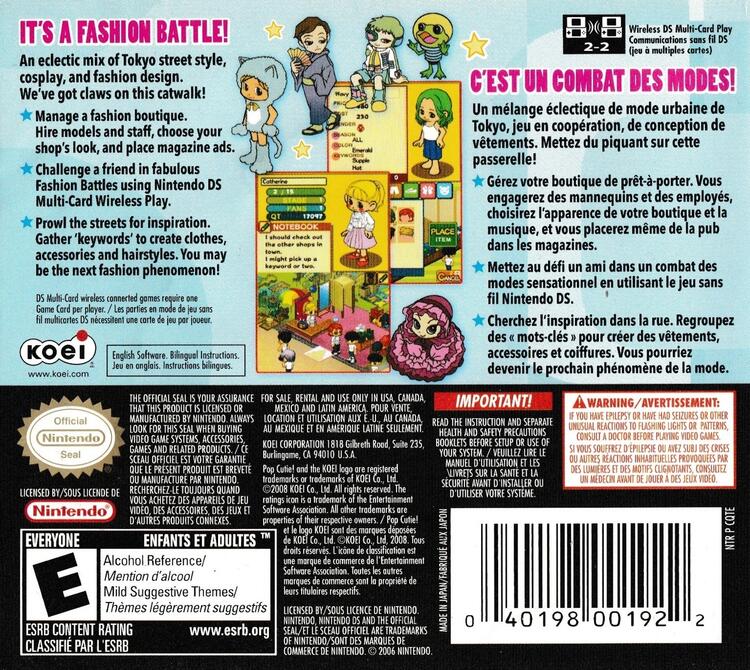 Pop Cutie Street Fashion Simulation (Complete) (used)