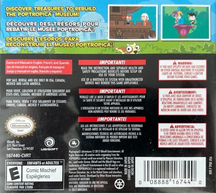 Poptropica Adventures (Complete) (used)