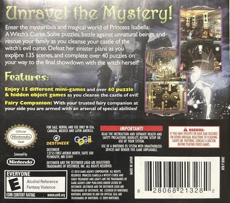 Princess Isabella: A Witch's Curse (Complete) (used)