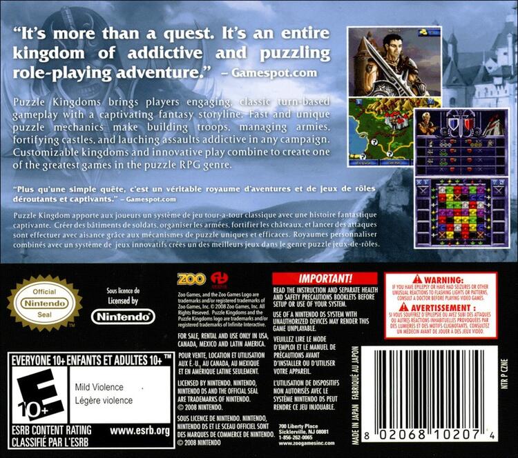 Puzzle Kingdoms (Complete) (used)