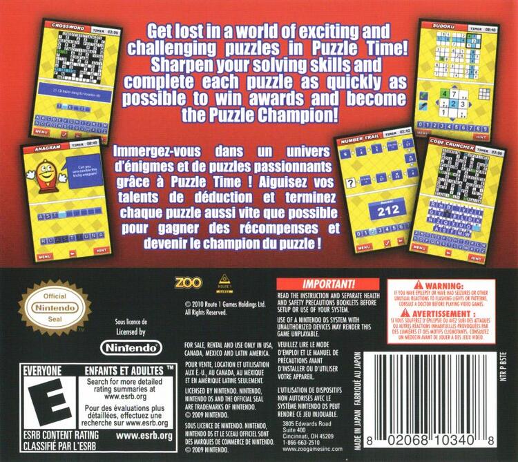 Puzzle Time (Complete) (used)