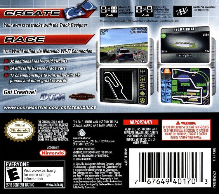 Race Driver: Create and Race (Complete) (used)