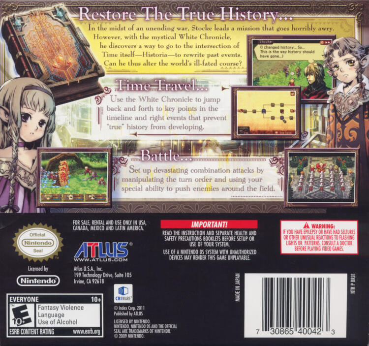 Radiant Historia (Complete) (used)
