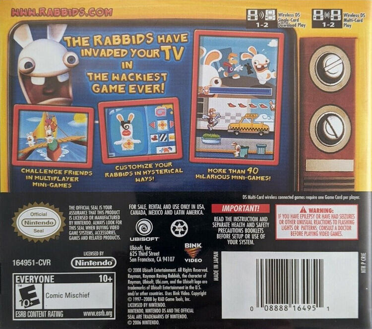 Rayman Raving Rabbids TV Party (Complete) (used)