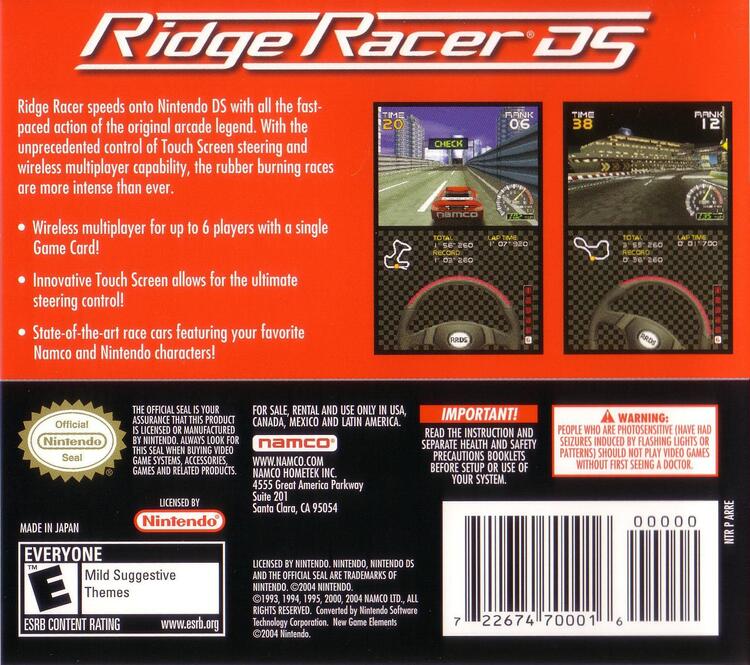 Ridge Racer DS (Complete) (used)
