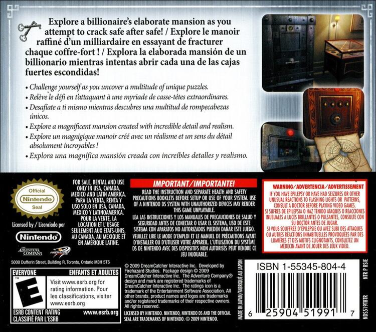 Safecracker: The Ultimate Puzzle Adventure (Complete) (used)