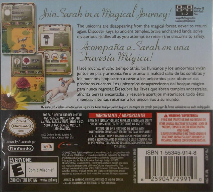 Sarah: Keeper Of The Unicorn (Complete) (used)