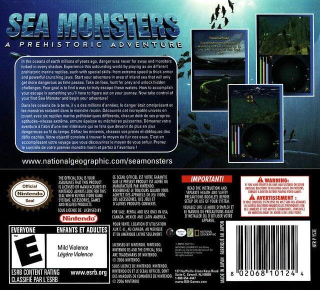 Sea Monsters: A Prehistoric Adventure (Complete) (used)