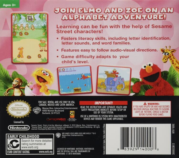 Sesame Street: Elmo's A-To-Zoo Adventure (Complete) (used)