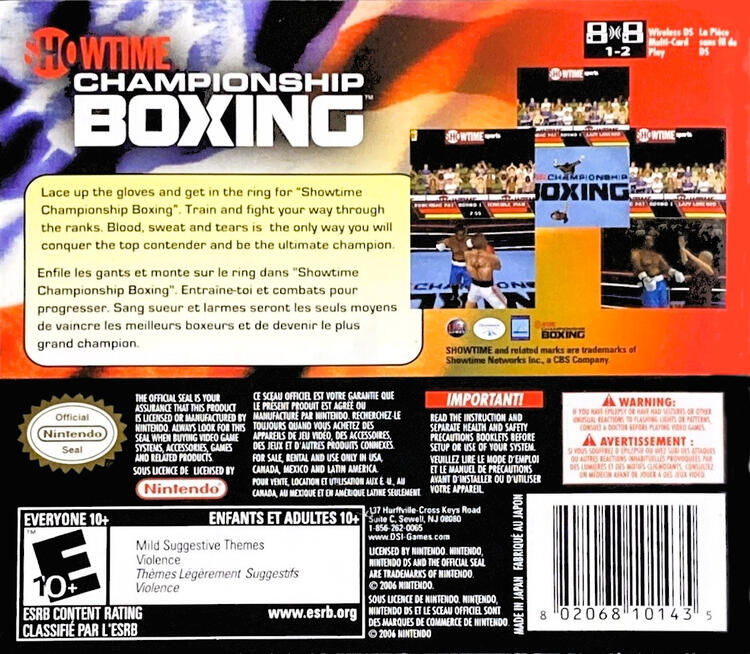Showtime Championship Boxing (Complete) (used)