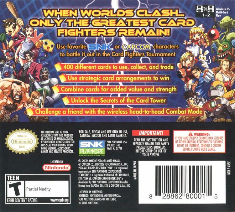SNK vs. Capcom Card Fighters (Complete) (used)