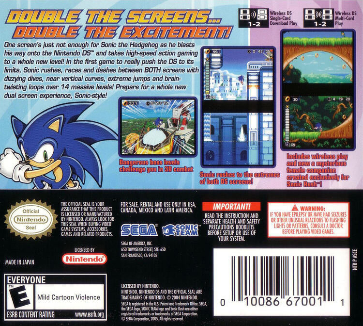 Sonic Rush (Complete) (used)