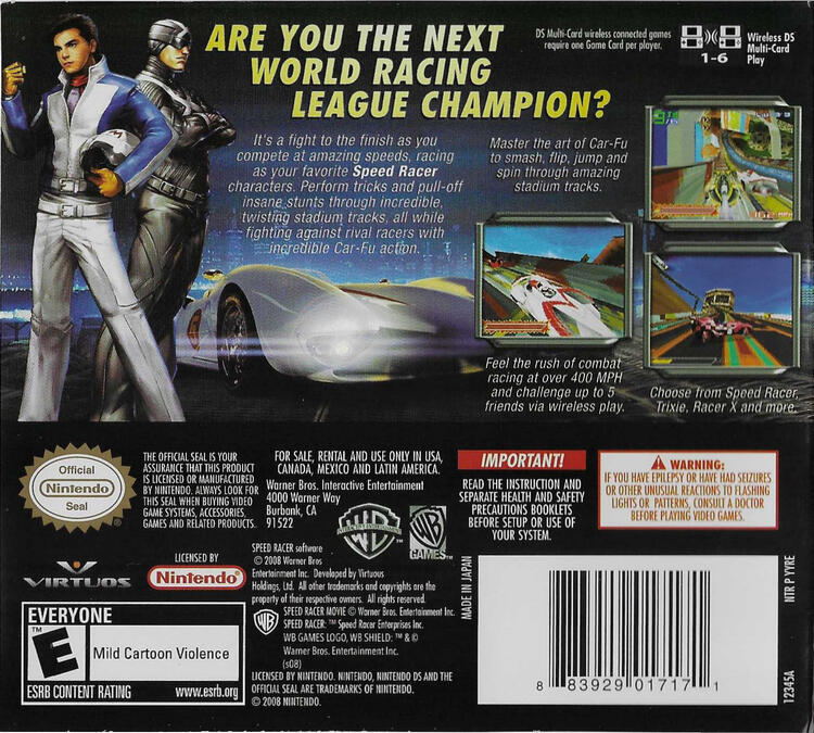 Speed Racer Video Game (Complete) (used)